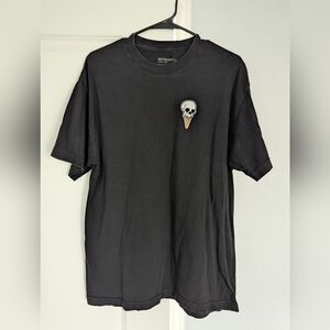 Ice Cream Cone Skull Graphic Men's T-Shirt